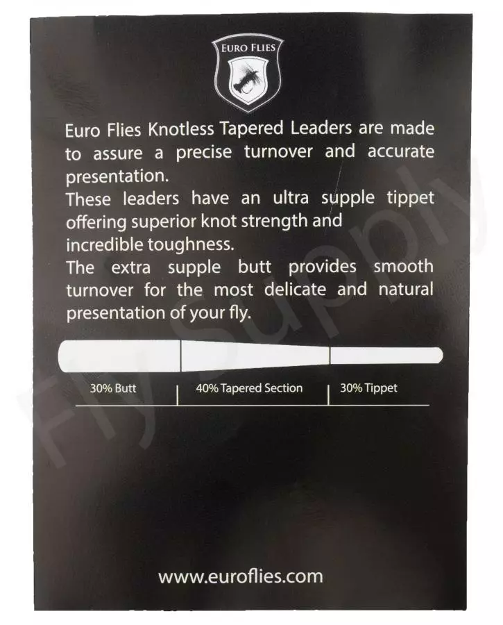 Euro Flies Supple Butt Tapered Leader 7,5ft 2 Euro Flies Supple Butt Tapered Leader 7,5ft - Image 2