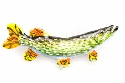 Northern Pike XL Hand Painted Pin