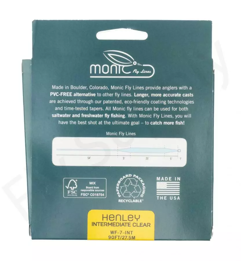 Monic Henley Intermediate Clear Fly Line 3 Monic Henley Intermediate Clear Fly Line - Image 3