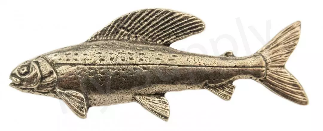 Pewter Grayling Pin 1 Pewter Grayling Pin