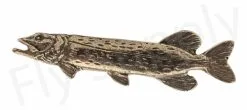 Pewter Muskie/Pike Mini Pin