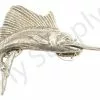 Pewter Sailfish Large Pin