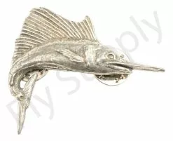 Pewter Sailfish Large Pin