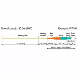 RIO DirectCore Flats Pro Stealth Tip Fly Line (Floating / Intermediate) -Roofvis Shop rio directcore flats pro stealth tip fliegenschnur schnurprofil 1 1